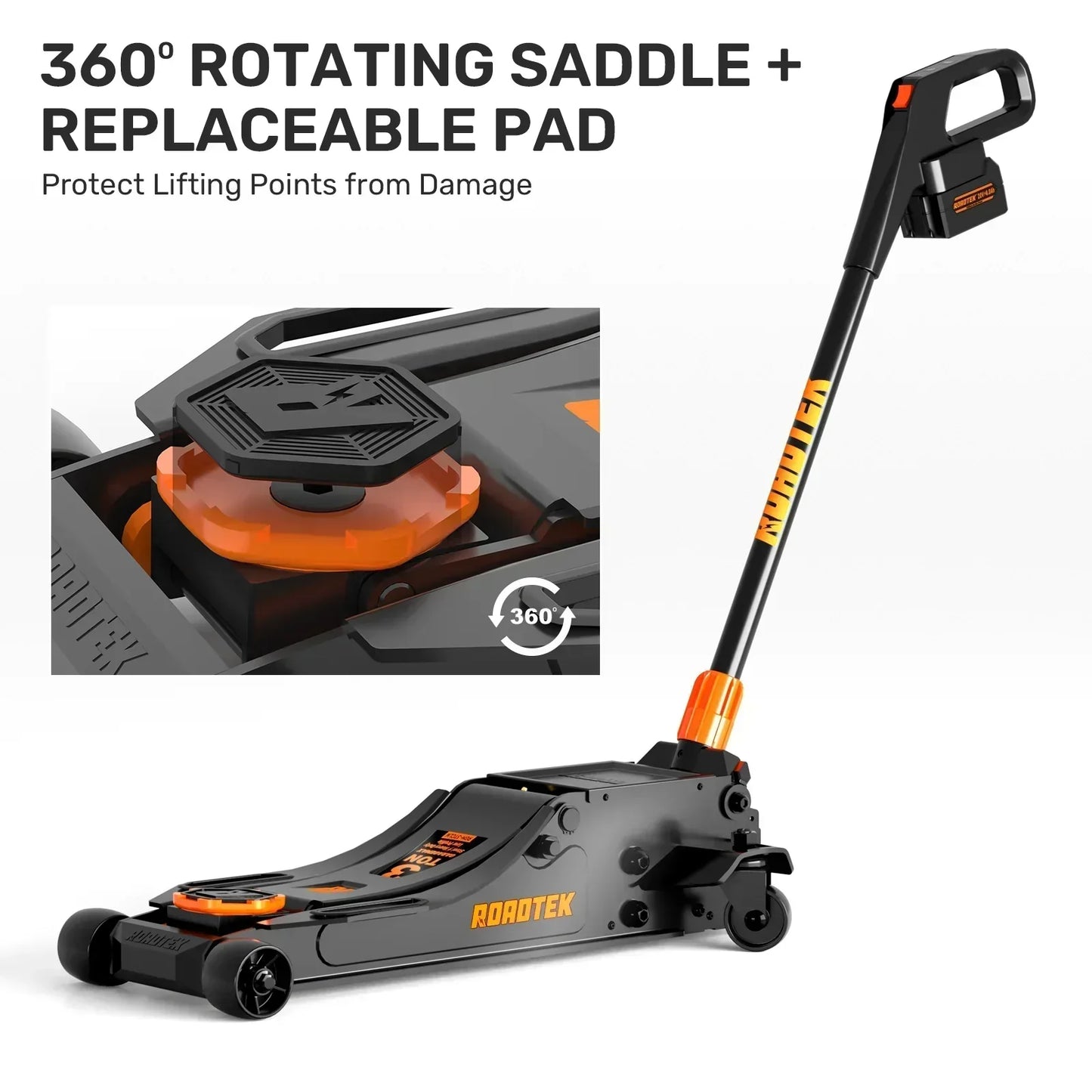 3 Ton Heavy Duty Steel Long Reach Big Wheel Ejack